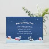 Party Einladung der Winternachbarschaft (Stehend Vorderseite)