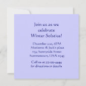 Party Einladung der Wintersonne (Rückseite)