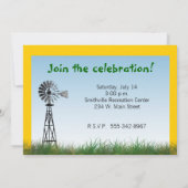 Party Einladung der Zugmaschine: Alter im Herz (Rückseite)