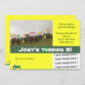 Party Einladung der Zugmaschine: Traktoren Galore (Vorne/Hinten)