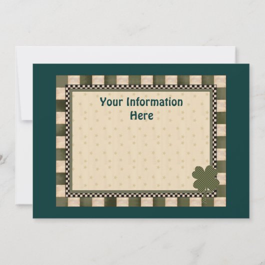 Party Einladung des 2. (Rückseite)