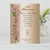 Party Einladung des 50. Jubiläums (Stehend Vorderseite)