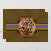 Party Einladung des ägyptischen Königs (Vorne/Hinten)