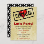 Party Einladung des Anti-Valentinstag-Single (Vorne/Hinten)