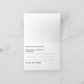 Party Einladung des Babygeschlechts (Innenseite)