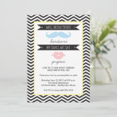 Party Einladung des Babygeschlechts (Stehend Vorderseite)