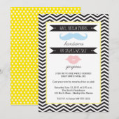 Party Einladung des Babygeschlechts (Vorne/Hinten)