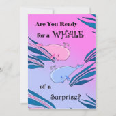 Party Einladung des Babygeschlechts (Vorderseite)