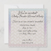 Party Einladung des Babygeschlechts (Rückseite)