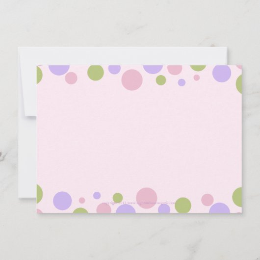 Party Einladung des Balletts (Rückseite)