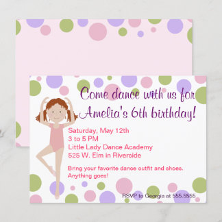 Party Einladung des Balletts