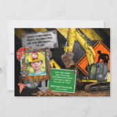 Party Einladung des Baumeisters (Vorderseite)