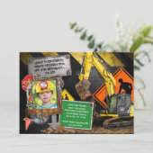 Party Einladung des Baumeisters (Stehend Vorderseite)