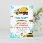 Party Einladung des Baus (Stehend Vorderseite)