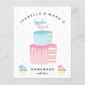 Party Einladung des Blaupink-Kuchen (Vorderseite)