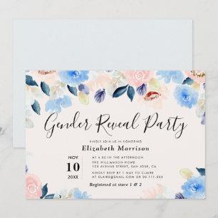 Party Einladung des Blumengeschlechts
