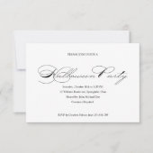 Party Einladung des einfachen Halloween-Balls (Vorderseite)