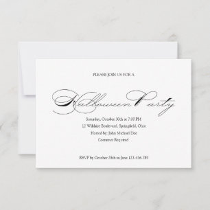 Party Einladung des einfachen Halloween-Balls