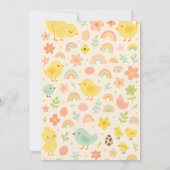 Party Einladung des ersten Geburtstags (Rückseite)