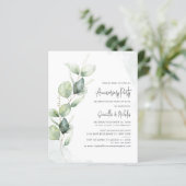Party Einladung des Eukalyptus (Stehend Vorderseite)