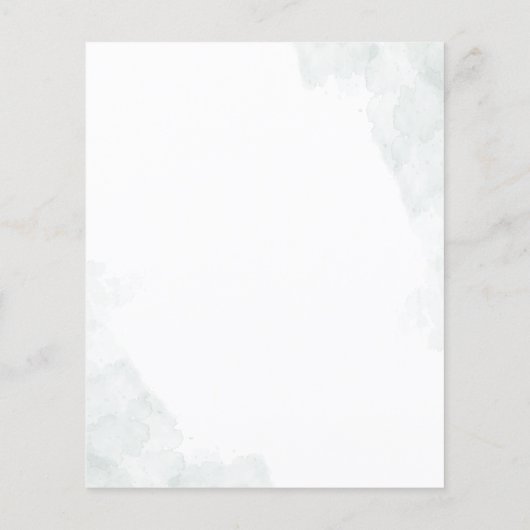 Party Einladung des Eukalyptus (Rückseite)