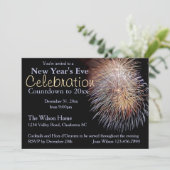 Party Einladung des Feuerwerk-Sylvesterabends (Stehend Vorderseite)