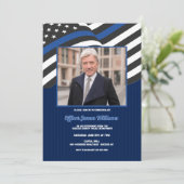 Party Einladung des Fotos für Polizeischutz (Stehend Vorderseite)