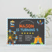 Party Einladung des Freizeitparks (Stehend Vorderseite)