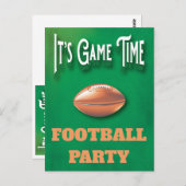 Party Einladung des Fußballspiels Postkarte (Vorne/Hinten)