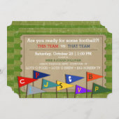 Party Einladung des Fußballspieltages (Vorne/Hinten)