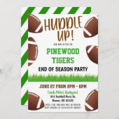 Party Einladung des Fußballteams (Vorne/Hinten)