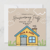 Party Einladung des Gelben Landhauses (Vorderseite)