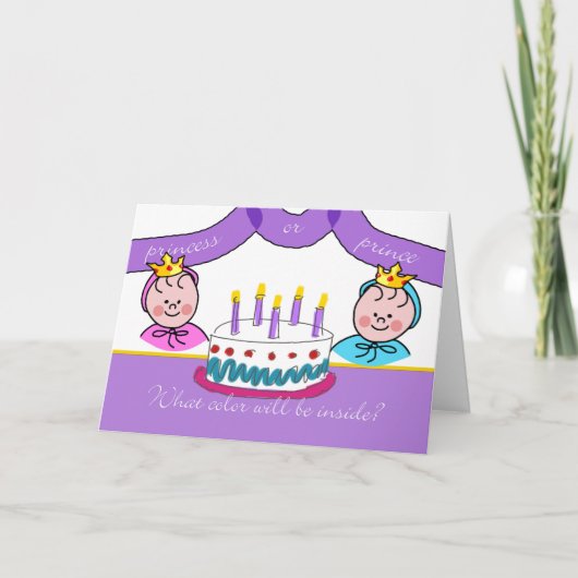 Party Einladung des Geschlechts, Royalty (Vorderseite)