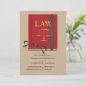 Party Einladung des Gesetzes über die Ruhestandsre (Stehend Vorderseite)