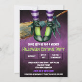 Party Einladung des gewundenen Halloween-Kostüms (Vorderseite)