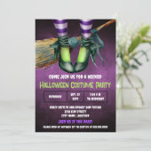 Party Einladung des gewundenen Halloween-Kostüms (Stehend Vorderseite)