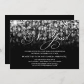 Party Einladung des glücklichen Sylvesterabends (Vorne/Hinten)