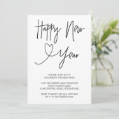 Party Einladung des glücklichen Sylvesterabends (Stehend Vorderseite)