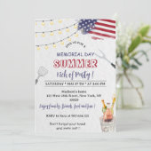 Party Einladung des Grill- und Chill-Gedächtnisses (Stehend Vorderseite)