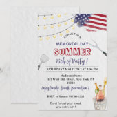 Party Einladung des Grill- und Chill-Gedächtnisses (Vorne/Hinten)