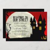 Party Einladung des Halloween-Kostüms (Vorne/Hinten)