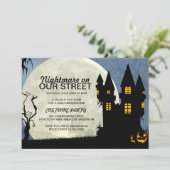 Party Einladung des Halloween-Kostüms (Stehend Vorderseite)
