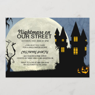 Party Einladung des Halloween-Kostüms