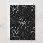 Party Einladung des Halloween-Kostüms, Geburtstag (Rückseite)