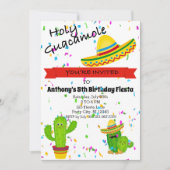 Party Einladung des Heiligen Guacamole Kindergebur (Vorderseite)