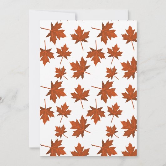 Party Einladung des Herbstes (Rückseite)