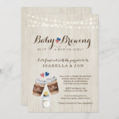 Party Einladung des Kaffeegeschlechts für Babys (Vorne/Hinten)