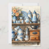 Party Einladung des Kaffees (Rückseite)