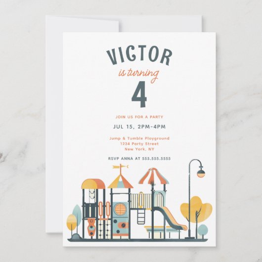 Party Einladung des Kindergeburtstags (Vorderseite)