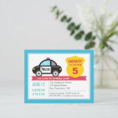 Party Einladung des Kindergeburtstags (Stehend Vorderseite)